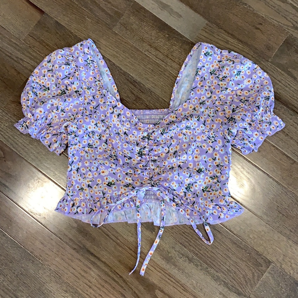 Floral crop top